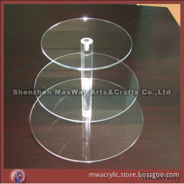 Rectangle Counter Plexiglass Lucite Cupcake Stand Holder